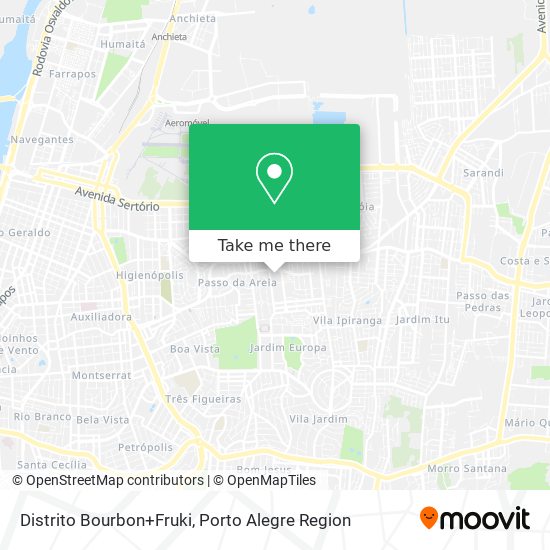 Distrito Bourbon+Fruki map