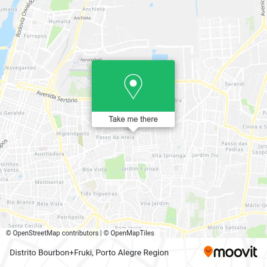 Distrito Bourbon+Fruki map