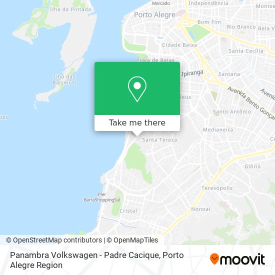 Panambra Volkswagen - Padre Cacique map