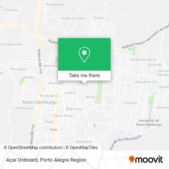 Açaí Onboard map