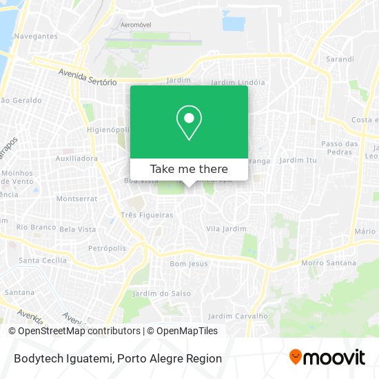 Bodytech Iguatemi map