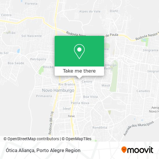 Ótica Aliança map