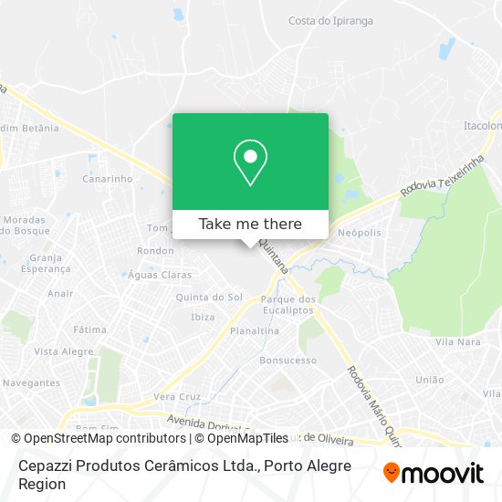 Cepazzi Produtos Cerâmicos Ltda. map