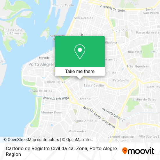 Cartório de Registro Civil da 4a. Zona map