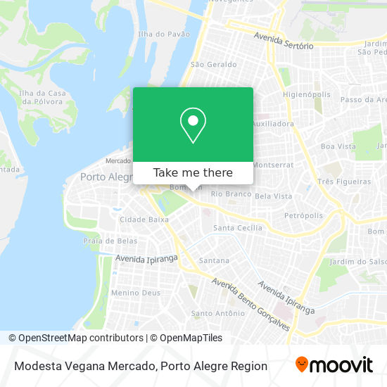 Mapa Modesta Vegana Mercado