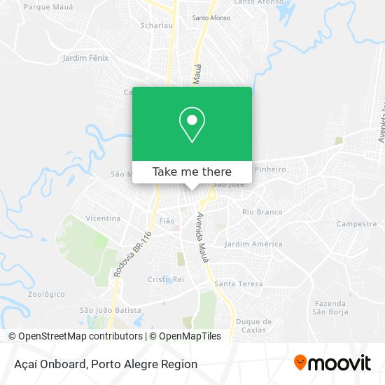 Açaí Onboard map