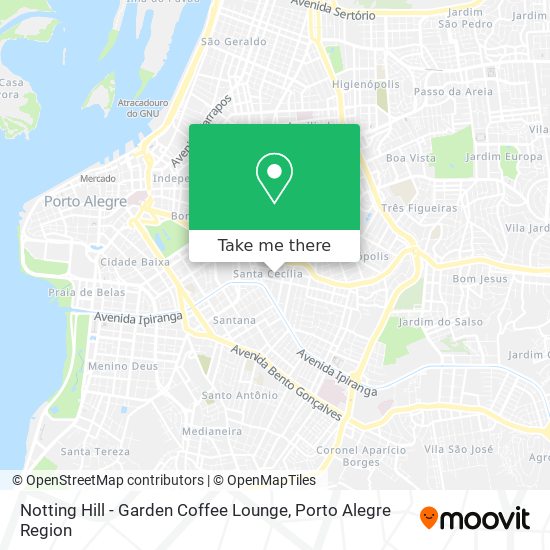 Notting Hill - Garden Coffee Lounge map