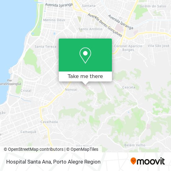 Hospital Santa Ana map