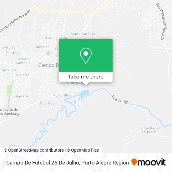 Campo De Futebol 25 De Julho map