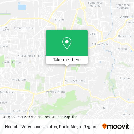 Hospital Veterinário Uniritter map