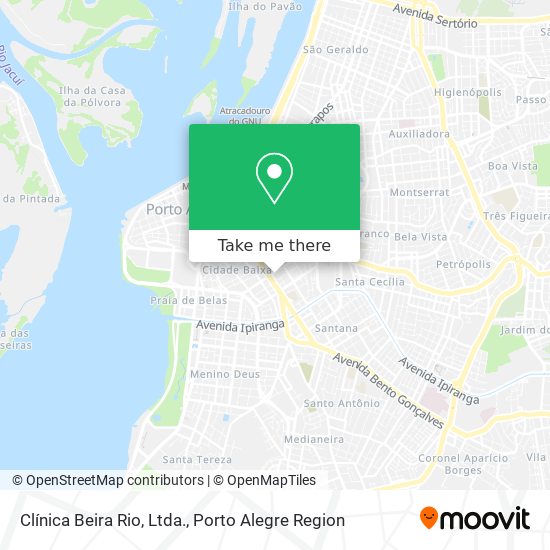 Clínica Beira Rio, Ltda. map
