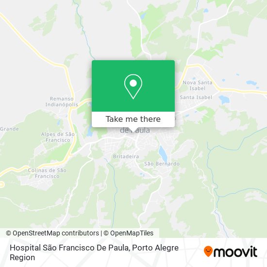 Mapa Hospital São Francisco De Paula