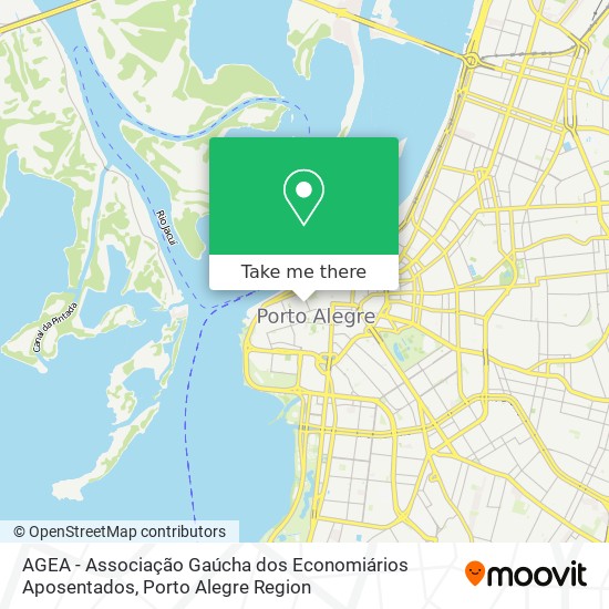 Mapa AGEA - Associação Gaúcha dos Economiários Aposentados