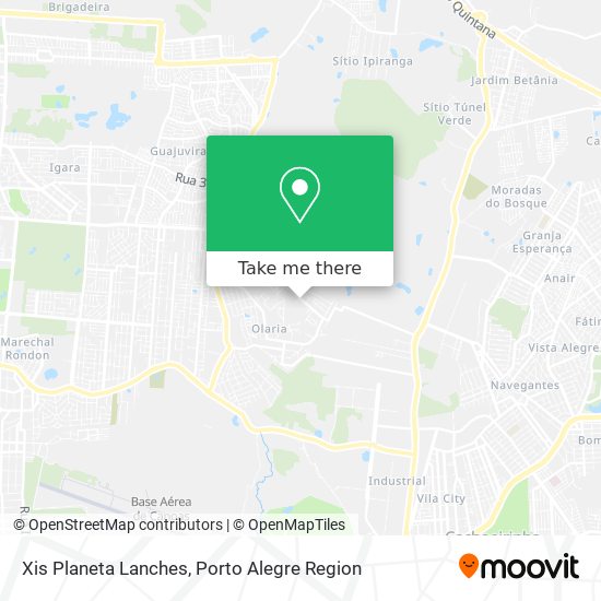 Xis Planeta Lanches map