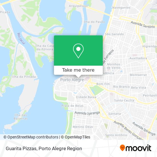 Guarita Pizzas map