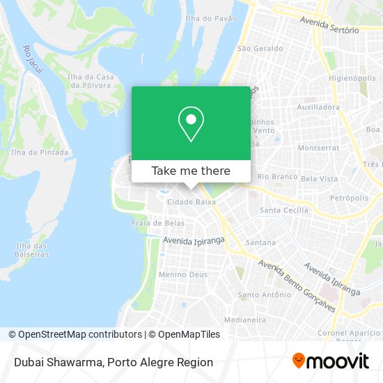 Dubai Shawarma map