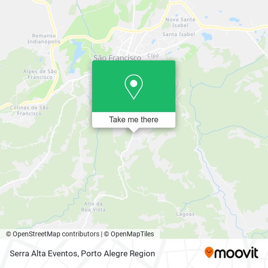 Serra Alta Eventos map