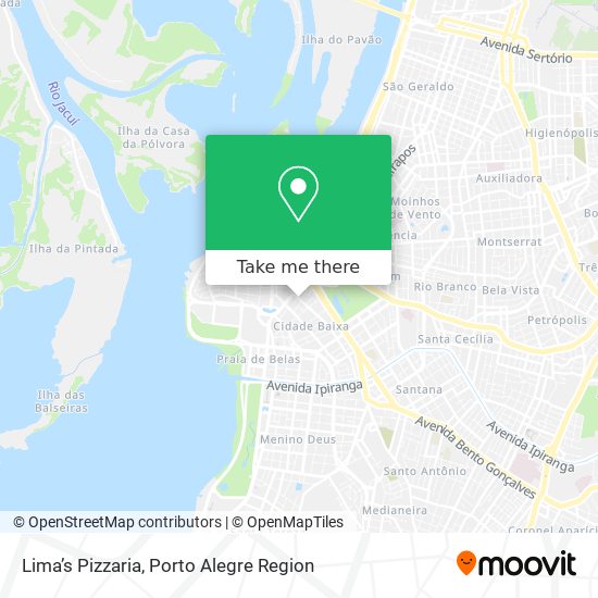 Lima’s Pizzaria map
