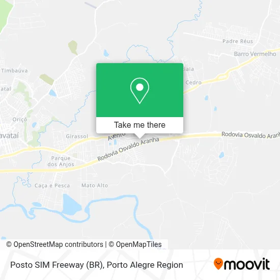 Posto SIM Freeway (BR) map