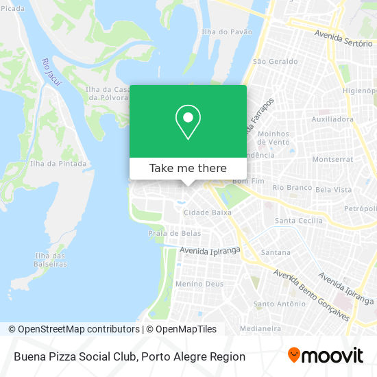 Mapa Buena Pizza Social Club