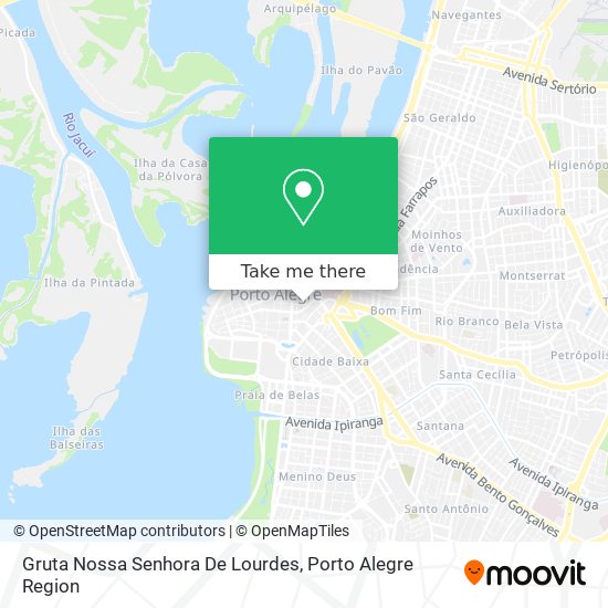 Gruta Nossa Senhora De Lourdes map