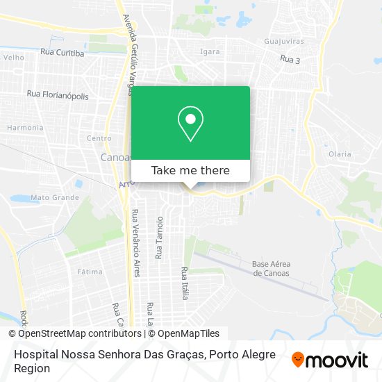 Mapa Hospital Nossa Senhora Das Graças