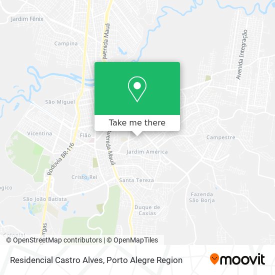 Mapa Residencial Castro Alves