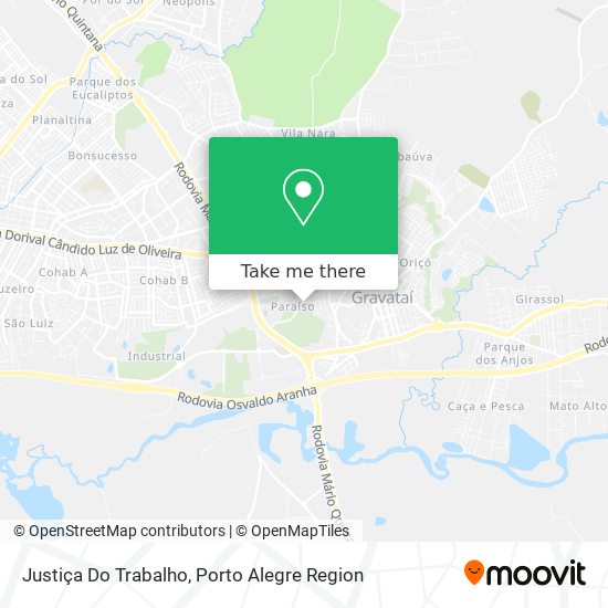Justiça Do Trabalho map