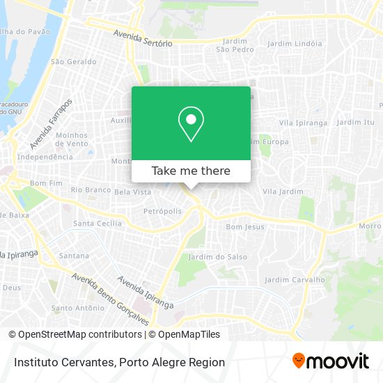 Instituto Cervantes map