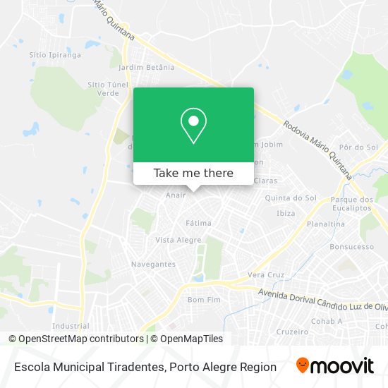 Mapa Escola Municipal Tiradentes