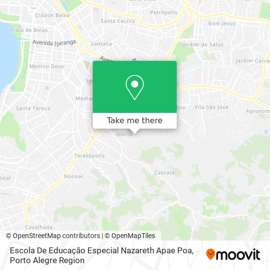 Mapa Escola De Educação Especial Nazareth Apae Poa