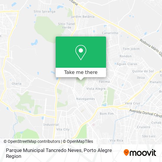 Mapa Parque Municipal Tancredo Neves