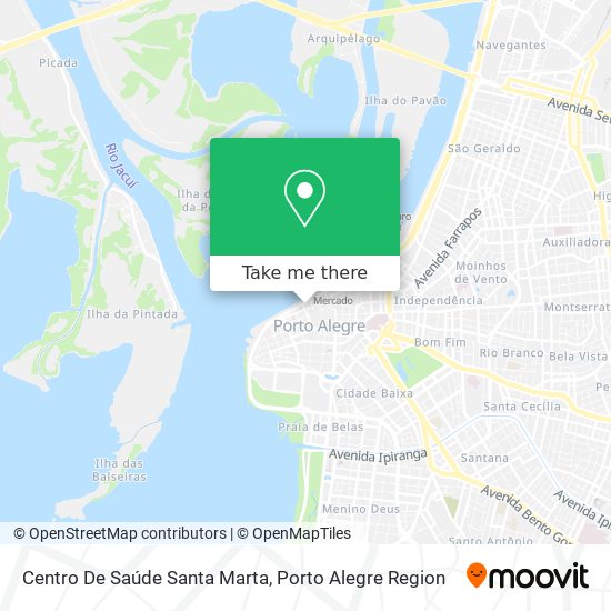 Mapa Centro De Saúde Santa Marta