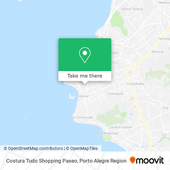 Mapa Costura Tudo Shopping Paseo