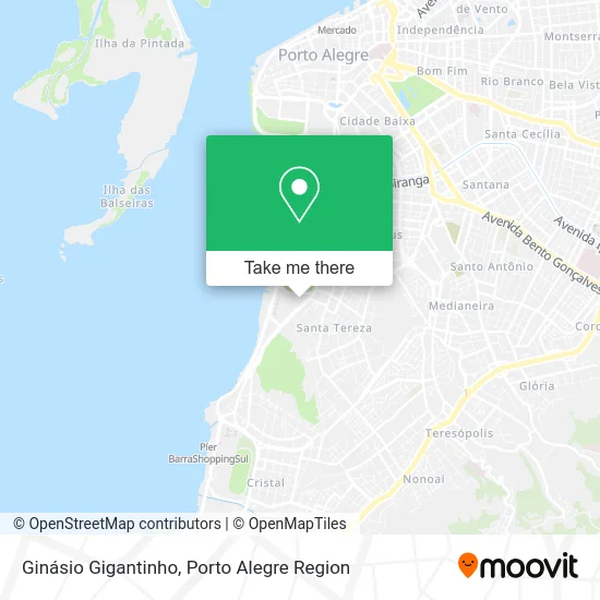 Ginásio Gigantinho map