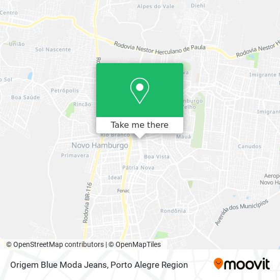 Origem Blue Moda Jeans map
