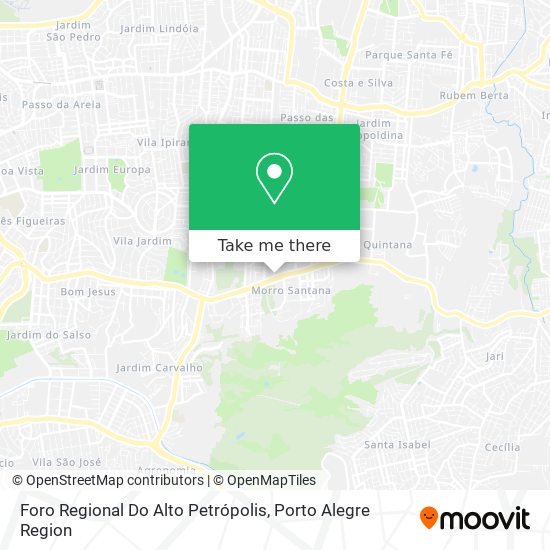 Foro Regional Do Alto Petrópolis map