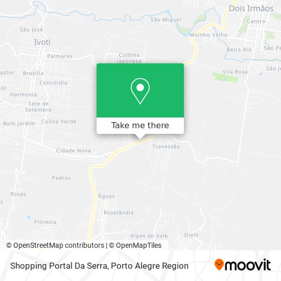 Shopping Portal Da Serra map