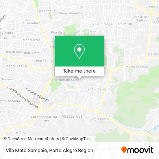 Mapa Vila Mato Sampaio