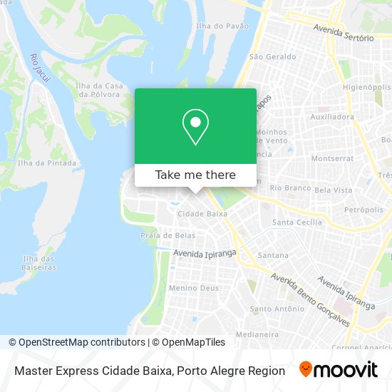 Master Express Cidade Baixa map