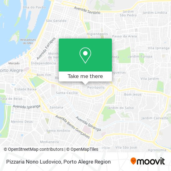 Pizzaria Nono Ludovico map