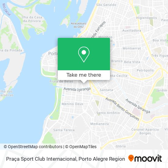 Mapa Praça Sport Club Internacional