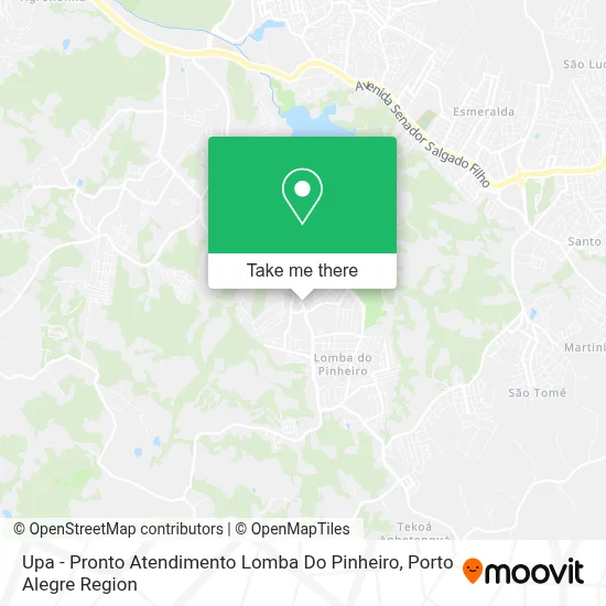 Upa - Pronto Atendimento Lomba Do Pinheiro map