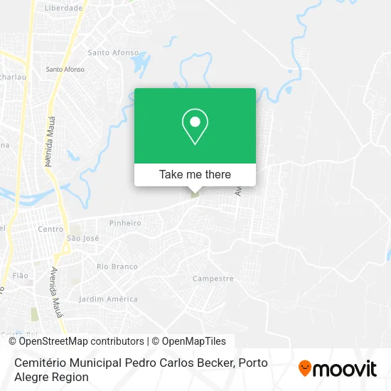Cemitério Municipal Pedro Carlos Becker map