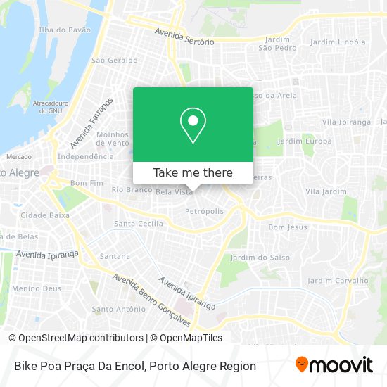 Bike Poa Praça Da Encol map