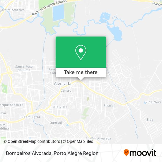 Mapa Bombeiros Alvorada