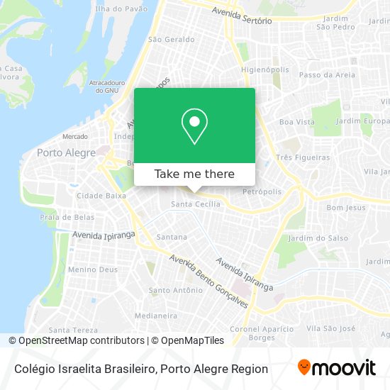 Mapa Colégio Israelita Brasileiro