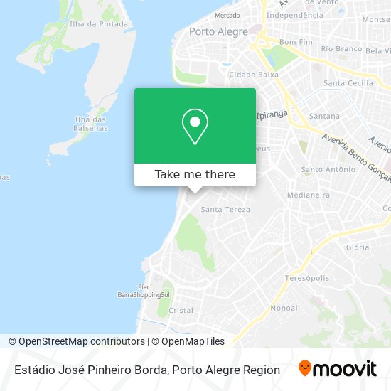 Mapa Estádio José Pinheiro Borda