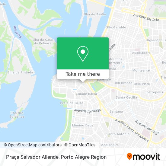 Mapa Praça Salvador Allende