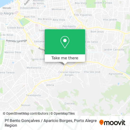 Pf Bento Gonçalves / Aparício Borges map